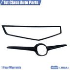 2X Front Bumper Grille Carbon Fiber Trim for Acura TSX (2006–2008)