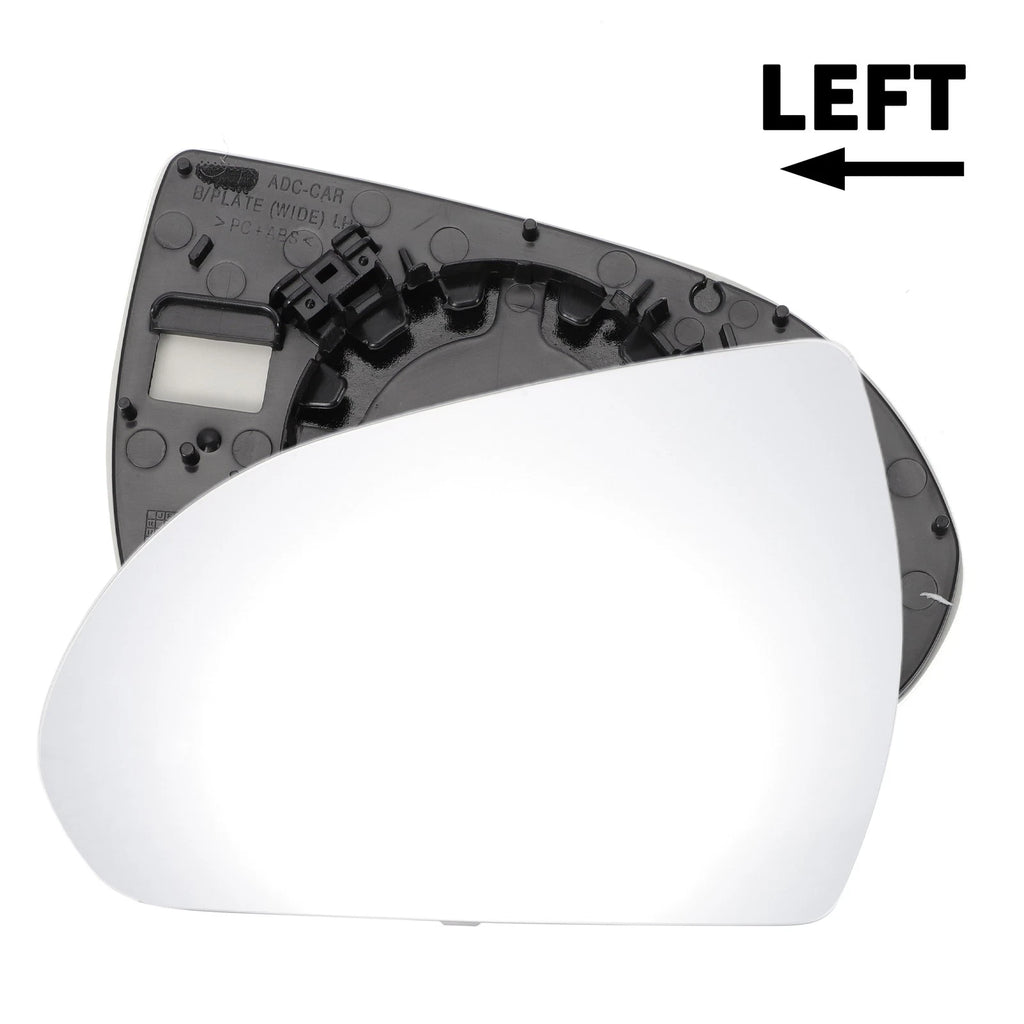 Left Side White Mirror Glass for Hyundai Elantra (2016–2018)