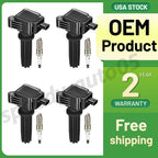 Ignition Coil Pack & Spark Plugs for 2012–2018 Ford Focus 2.0L (UF670)