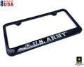 License Plate Frame Black Plastic Digital Camo for US Army (USA) (2000–2025)