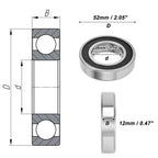 Deep Groove Ball Bearing 28x52x12mm for Scooter Skateboard (P0)