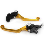 Gold Pivot Clutch Brake Levers for Suzuki DRZ400S/SM/E (2000-2022)