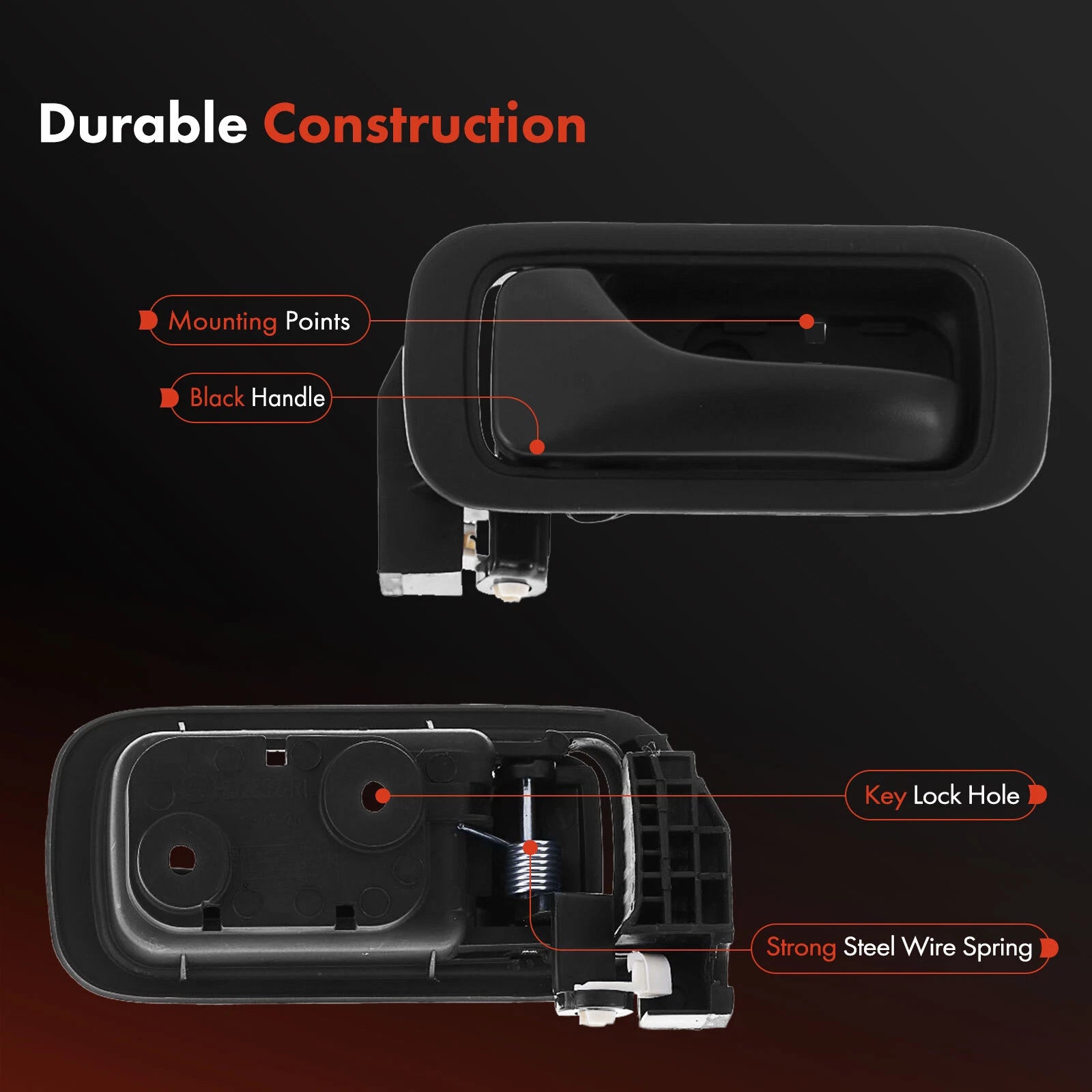 Rear Left Interior Door Handle for Honda Element (2003-2011)