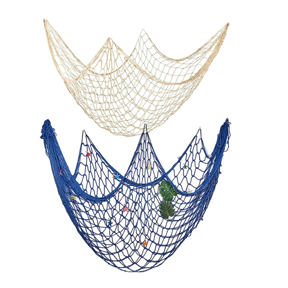 Fishing Net Decoration for Marine Theme Rooms (1.5 x 2 Meters)