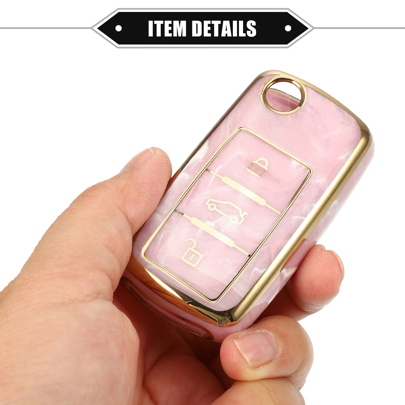 3 Button Remote Key Fob Cover Shell for Volkswagen Jetta, Passat (2011–2020)