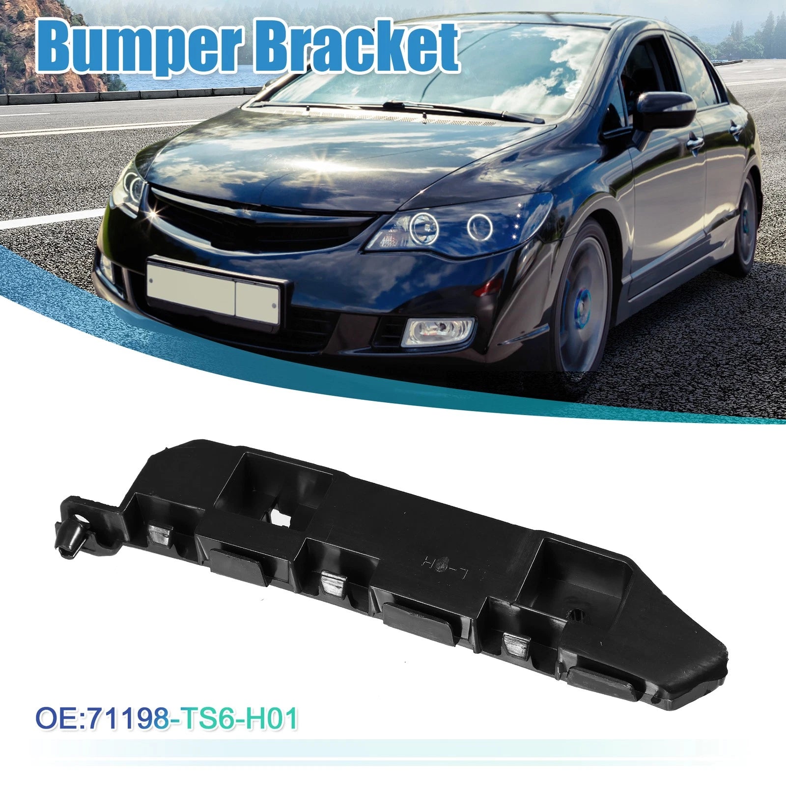 Left Front Bumper Bracket for Honda Civic (2012–2015) NO.71198-TS6-H01