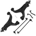Front LH & RH Lower Control Arm w/Ball Joint & Tie Rod End for Santa Fe Sorento (2010–2021)