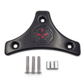Sissy Bar Backrest Pad Mount Kit w/ Skull Plate for Harley Touring (2009–2017)
