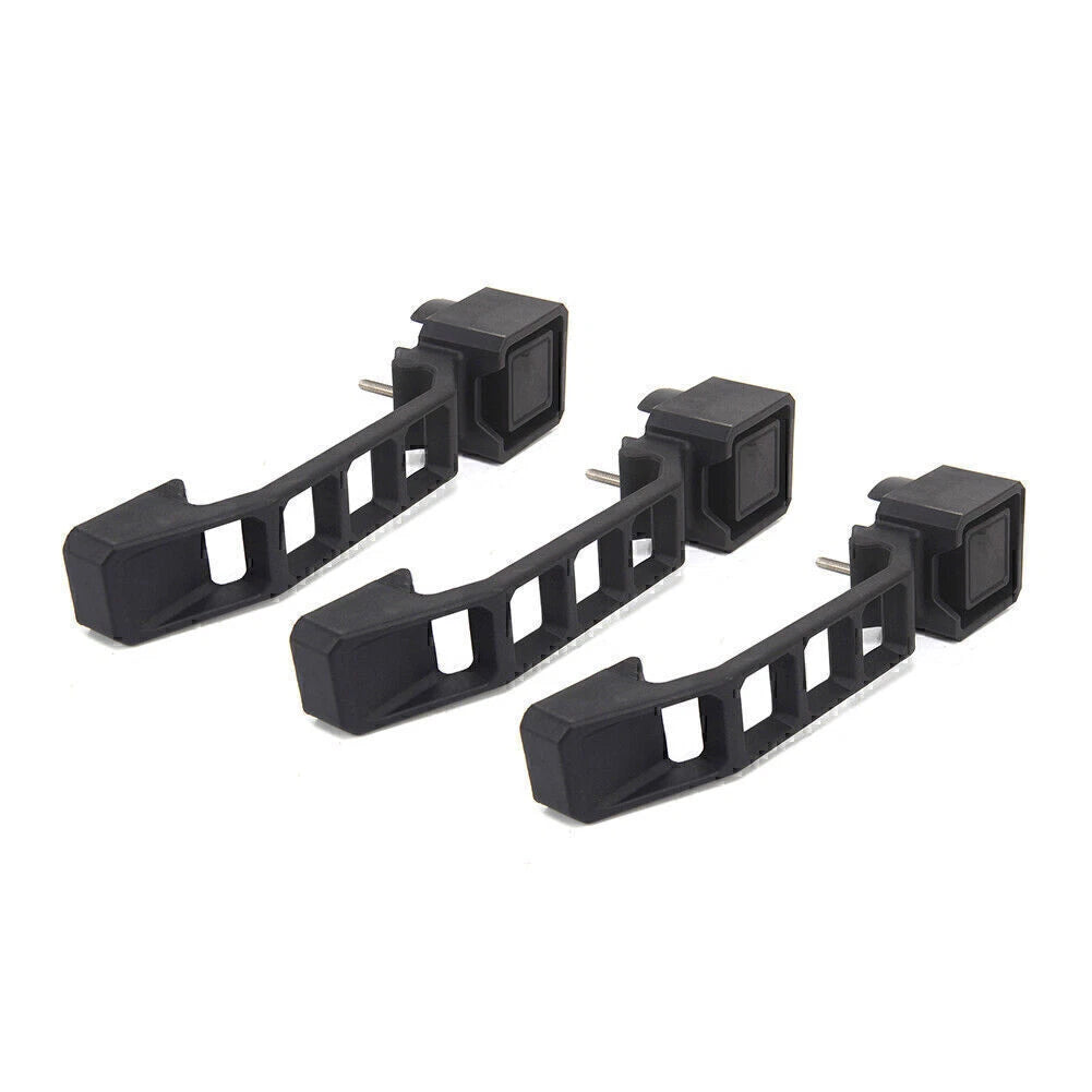 3X Black Exterior Outer Door Handles for Jeep Wrangler JK JKU (2007–2017)