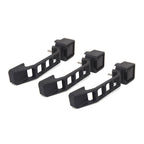 3X Black Exterior Outer Door Handles for Jeep Wrangler JK JKU (2007–2017)