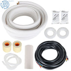 50 Feet Install Kit for Mini Split Heat Pump Systems (3/8 Inch - 5/8 Inch)