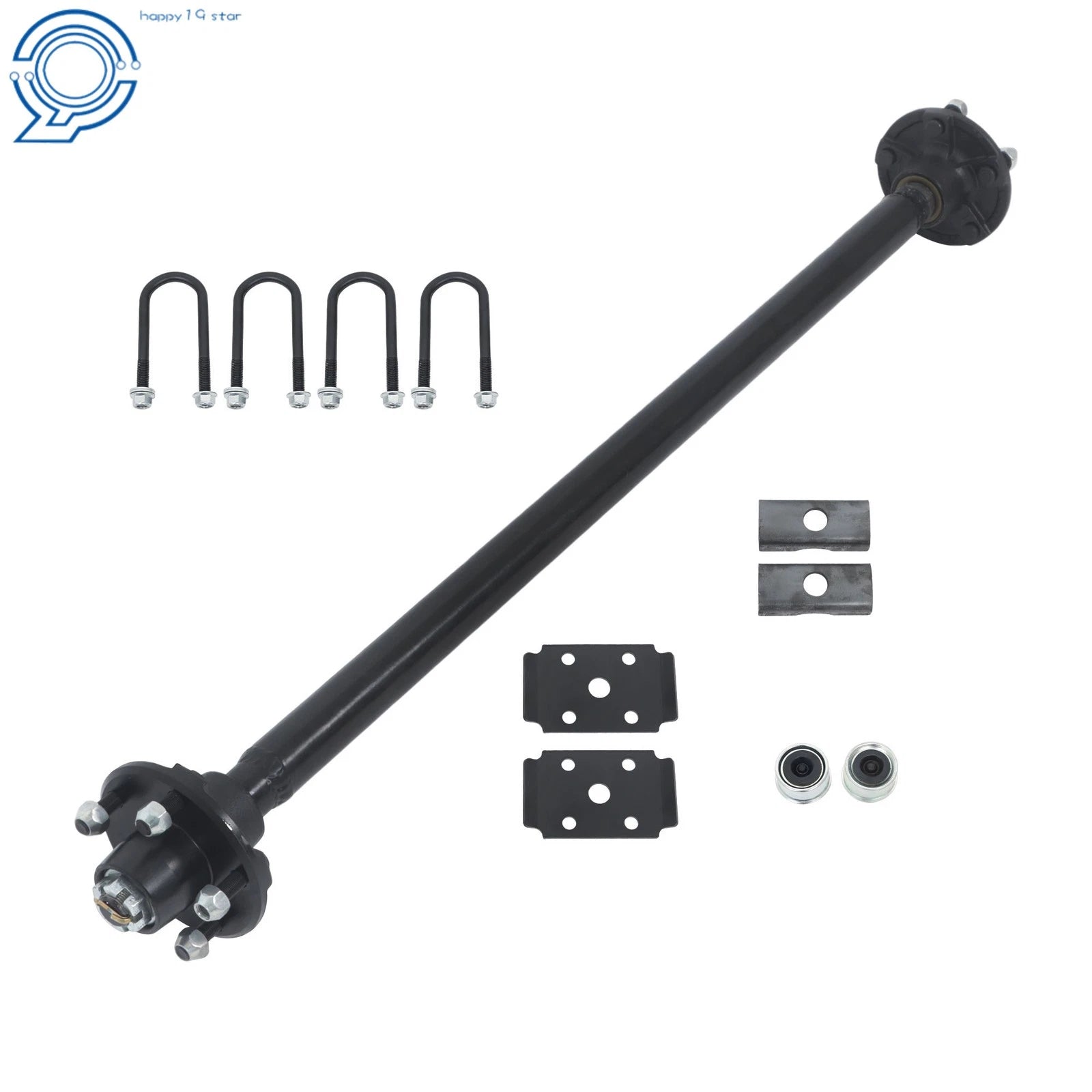 2000lbs Trailer Axle for 5 Lug Trailers (Fits Various Models)