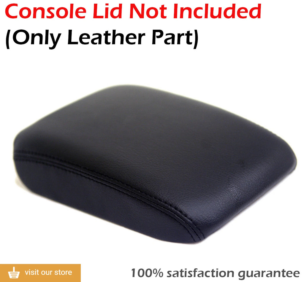 Center Console Lid Armrest Cover for VW EOS (2007–2015) Black Synthetic Leather