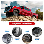 4-Pack Front and Rear Mud Flaps Splash Guards for Toyota Tundra (2007-2019)
