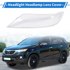 1 Pcs Headlight Lens Cover for Kia Sorento (2009–2012) PC Clear
