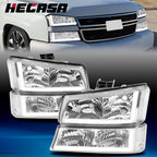 LED DRL Headlight Bumper Lamps for Chevy Silverado Avalanche 1500-3500 (2003–2007)