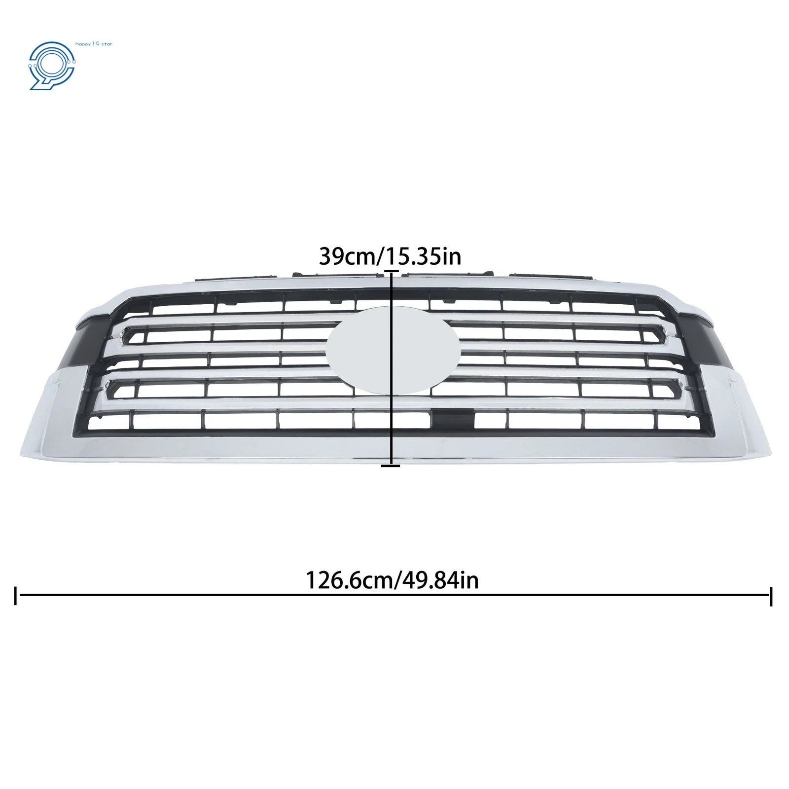 Chrome Front Bumper Upper Grille for Toyota Sequoia (2018–2022)