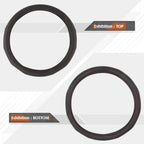 Steering Wheel Cover for Universal Fit (14.5-15") Black Hexagon Red Stitching