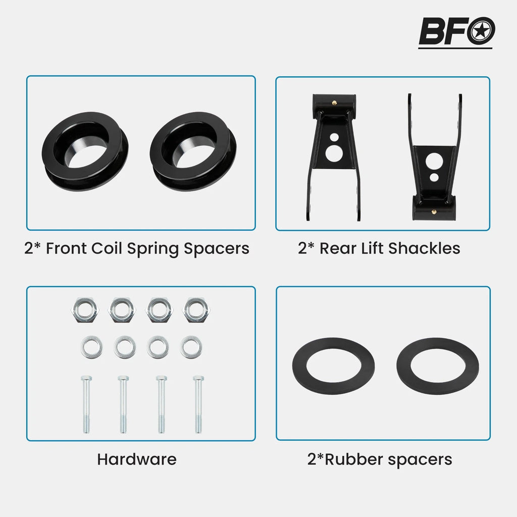 3" Front 2" Rear Leveling Lift Kit for Ford Ranger 4X4 1998–2011