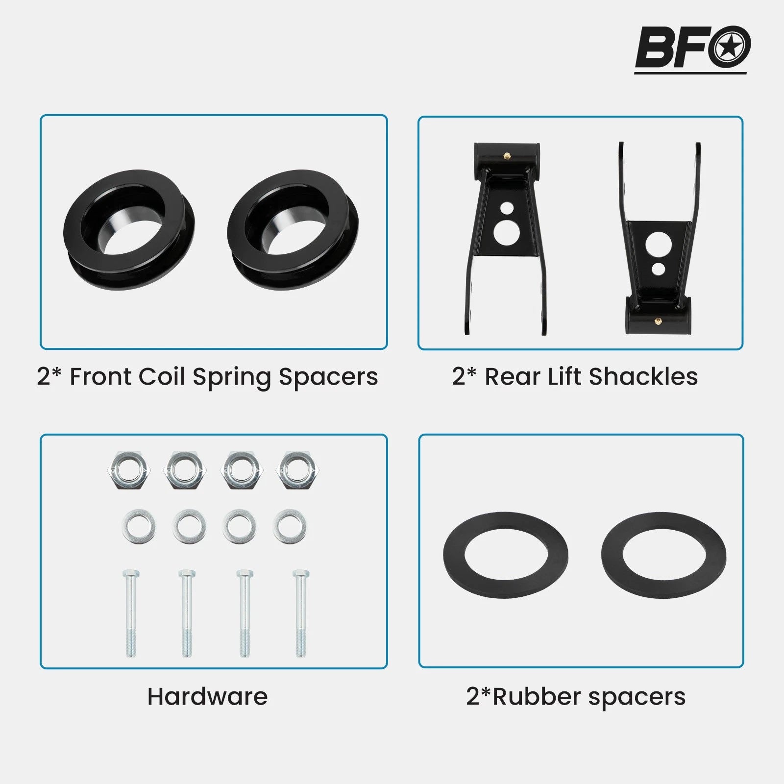 3" Front 2" Rear Leveling Lift Kit for Ford Ranger 4X4 1998–2011