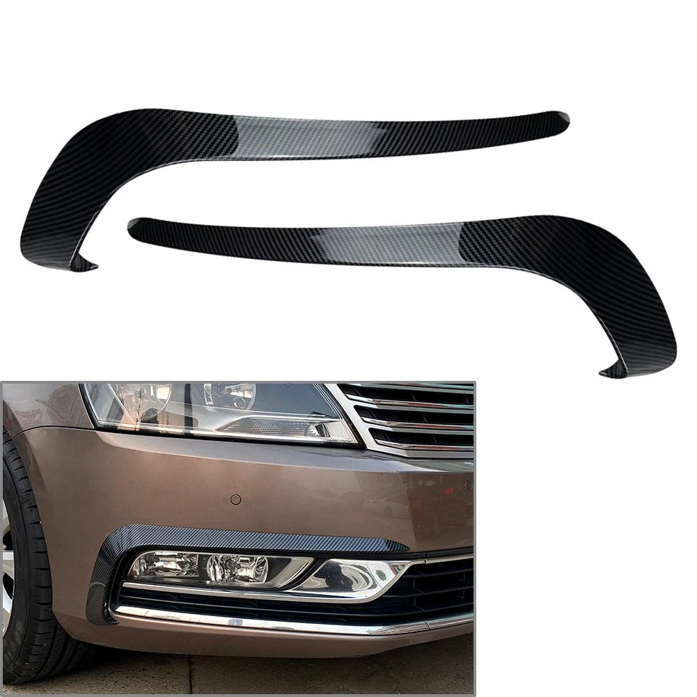 Front Bumper Spoiler Fog Light Trim for VW Passat B7 (2011–2015) Carbon