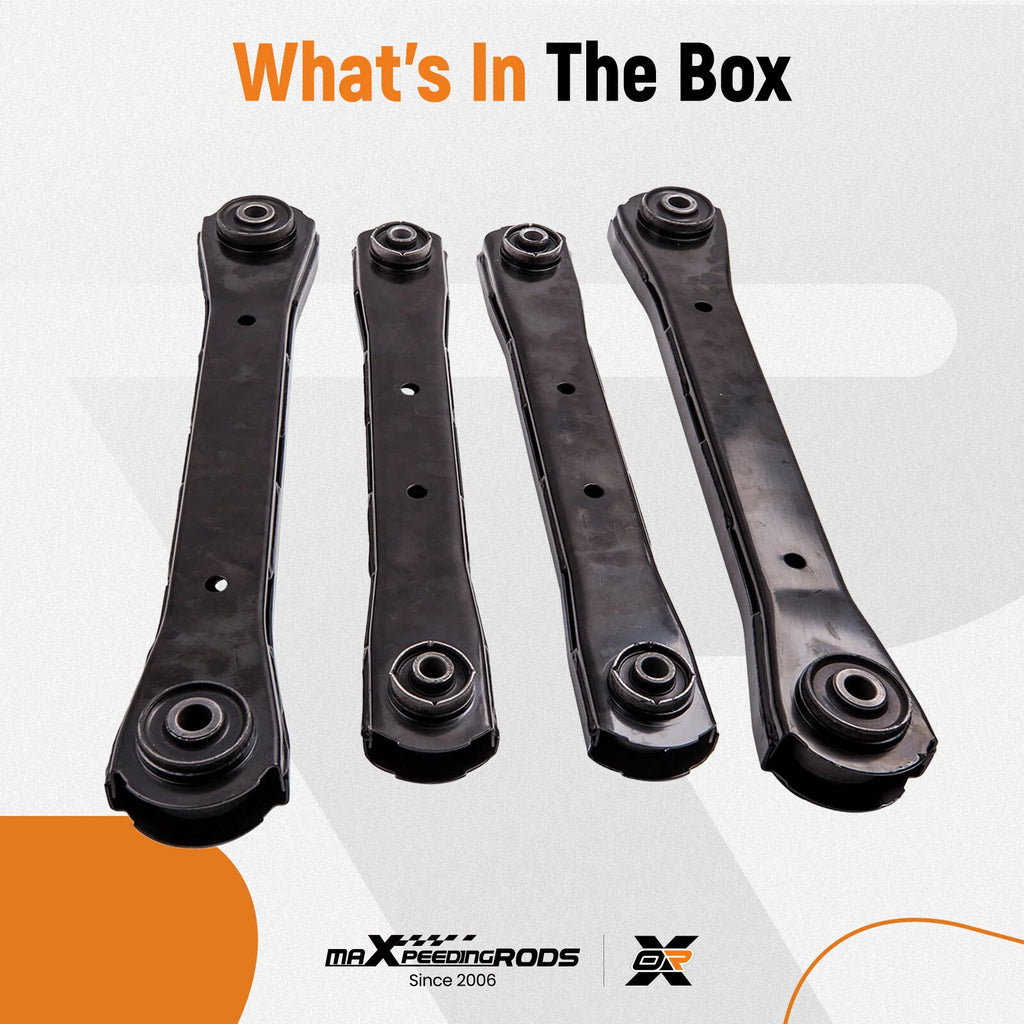Set of 4 Control Arms with Bushings for Dodge Ram 1500 (YYYY–YYYY)