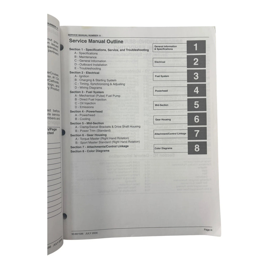 Direct Fuel Injection Service Manual for Mercury Racing 2.5XS (90-891596)