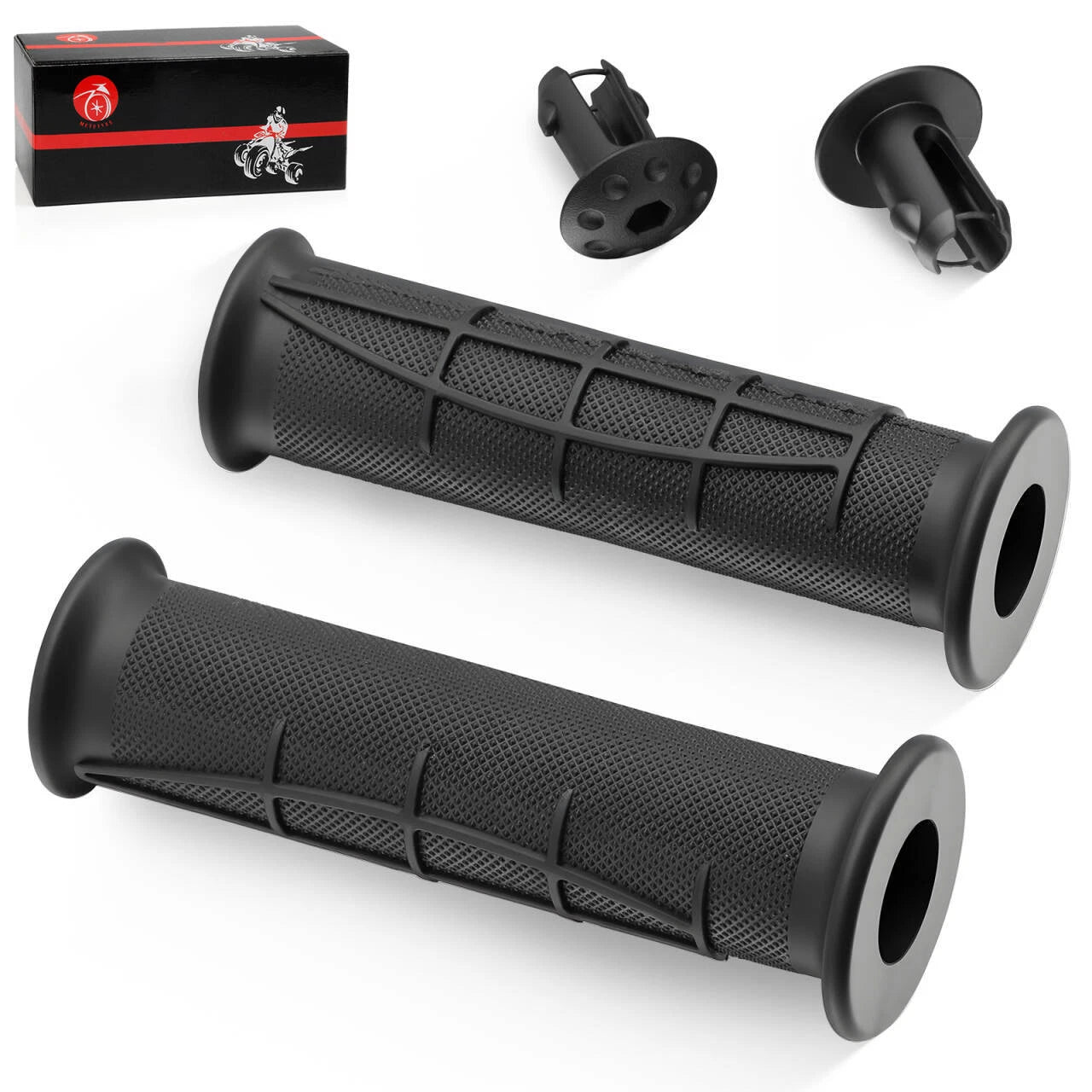 Handlebar Grips w/Grip Ends for Honda Rubicon 500 TRX500 (2001–2021)