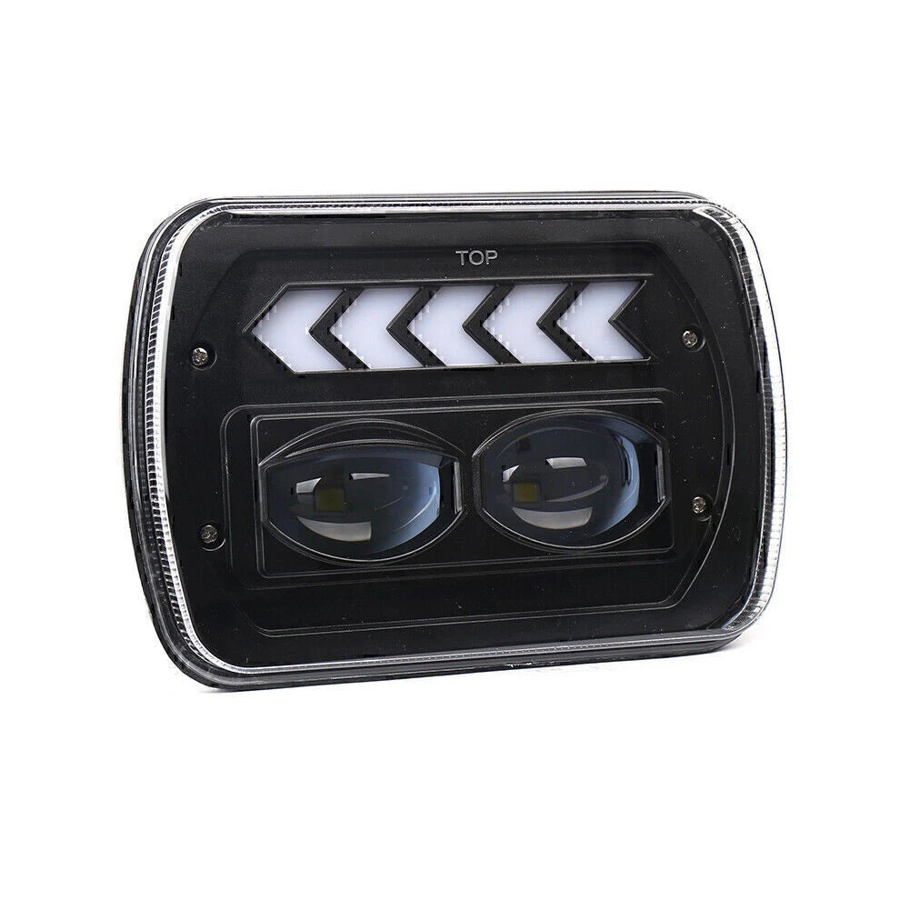 2X 5"x 7" LED Square Headlight Spot High Low Beam for Wrangler