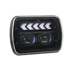 2X 5"x 7" LED Square Headlight Spot High Low Beam for Wrangler