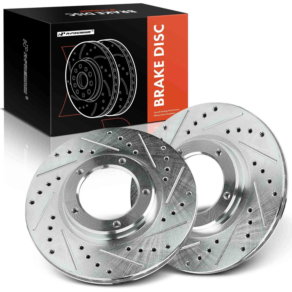 Front Side Drilled Brake Rotors for Toyota Tacoma (1995–2004)