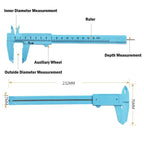 Vernier Calipers 0-150mm Plastic Depth Height Measure Tool