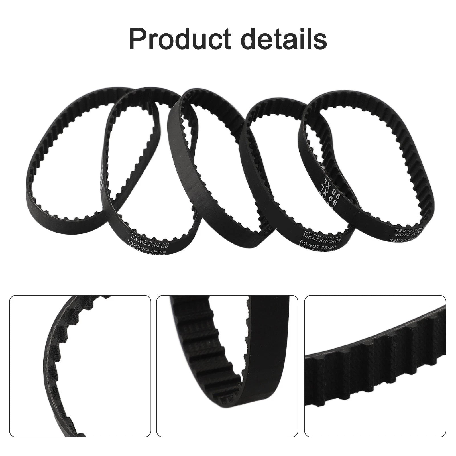 Set of 5 Planer Belts 90XL 914592 for Black & Decker DN75 DN750 KW750 SR600