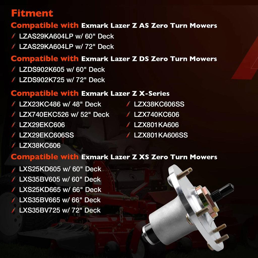 3X Deck Spindle for Lazer Z Mower (48-72 Inch)
