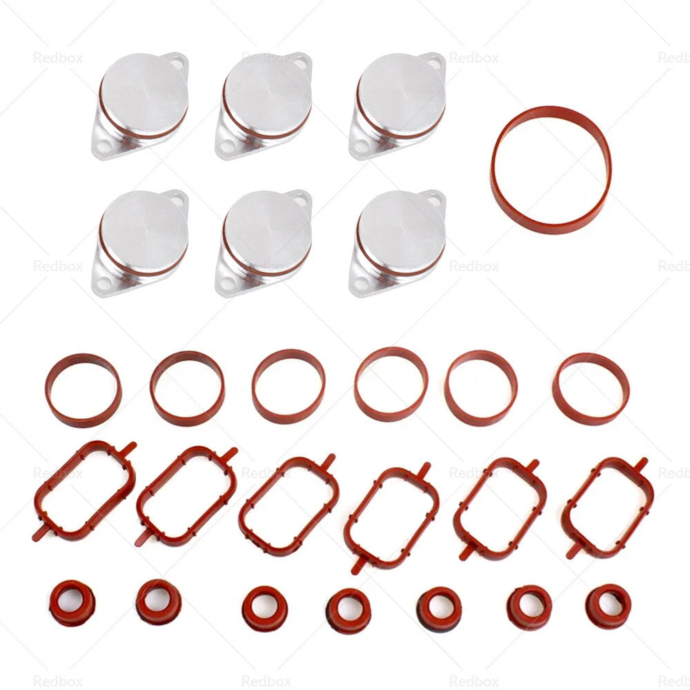Swirl Flaps & Manifold Gaskets Kit for BMW 330d 530d X3 X5 X6 (2000–2023)