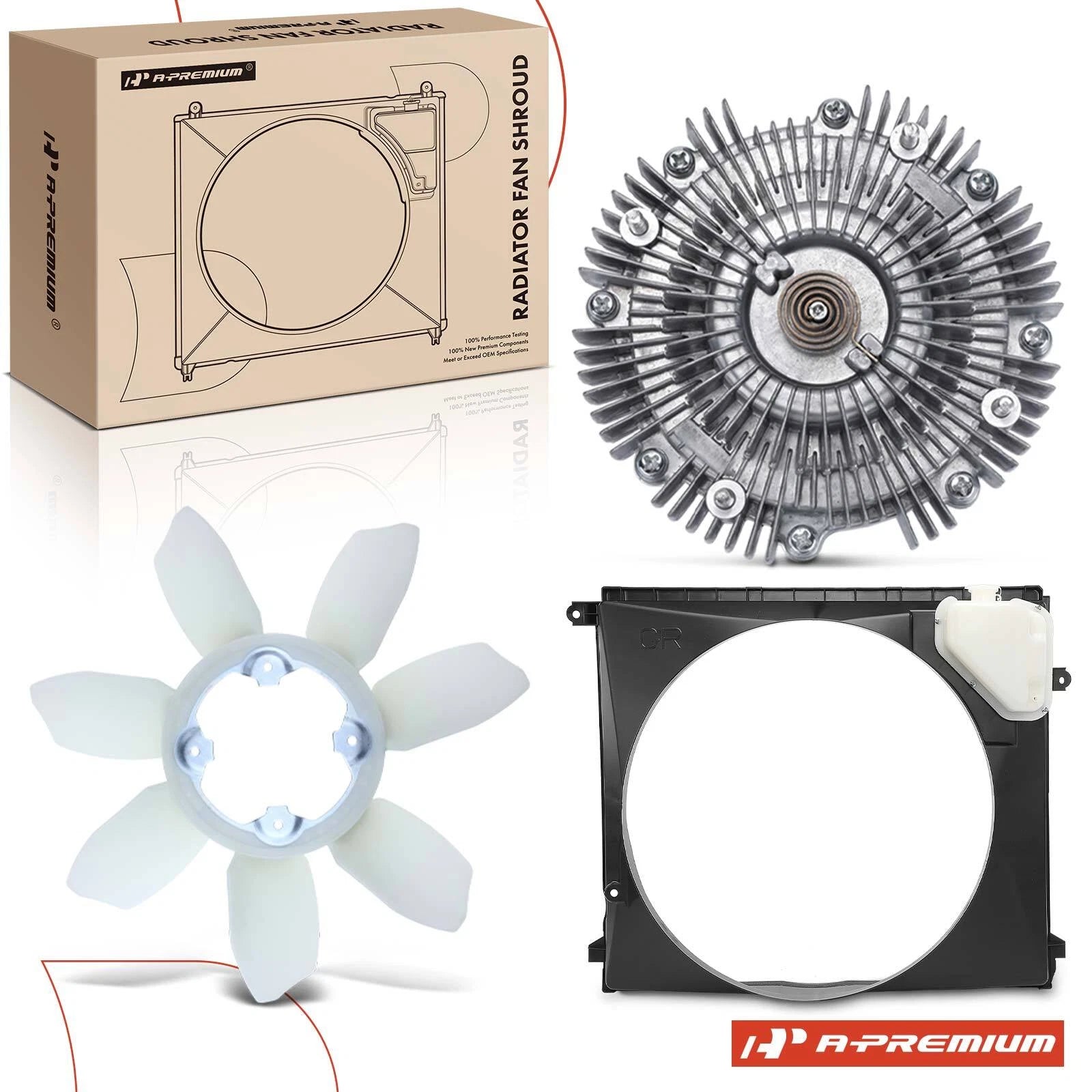 Front Side Cooling Fan Assembly for Toyota Tacoma (2005-2015 V6 4.0L)