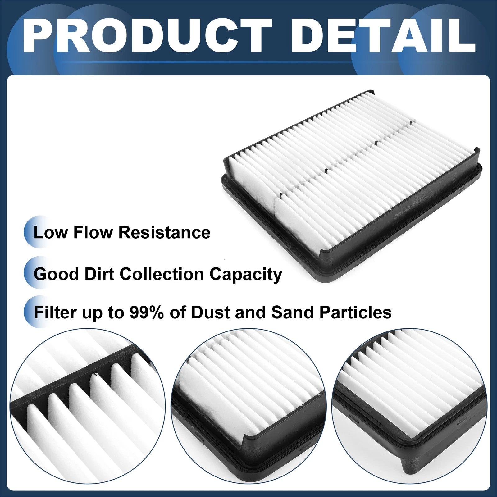 Car Engine Air Filter No. 281132P100 for Kia Optima (2012–2015)