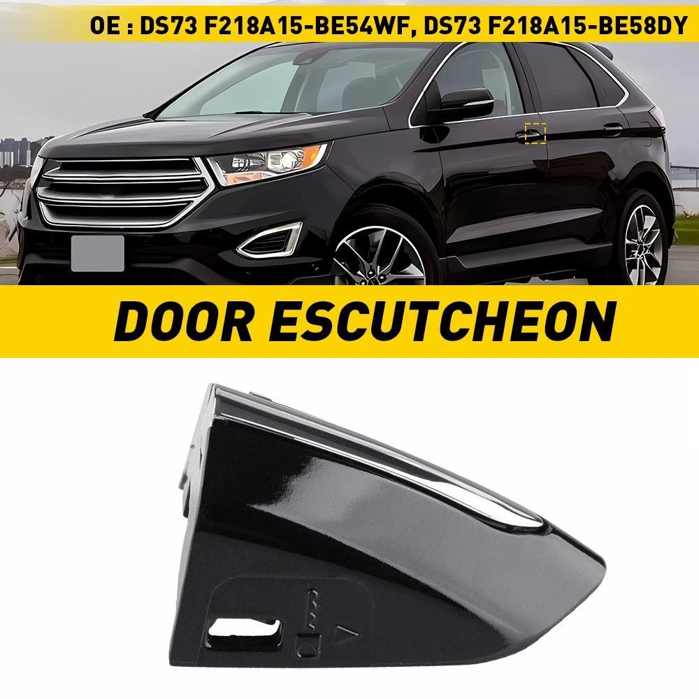 Front Left Door Handle Lock Bezel Cover for Ford Fusion Edge (2015–2020) BLACK
