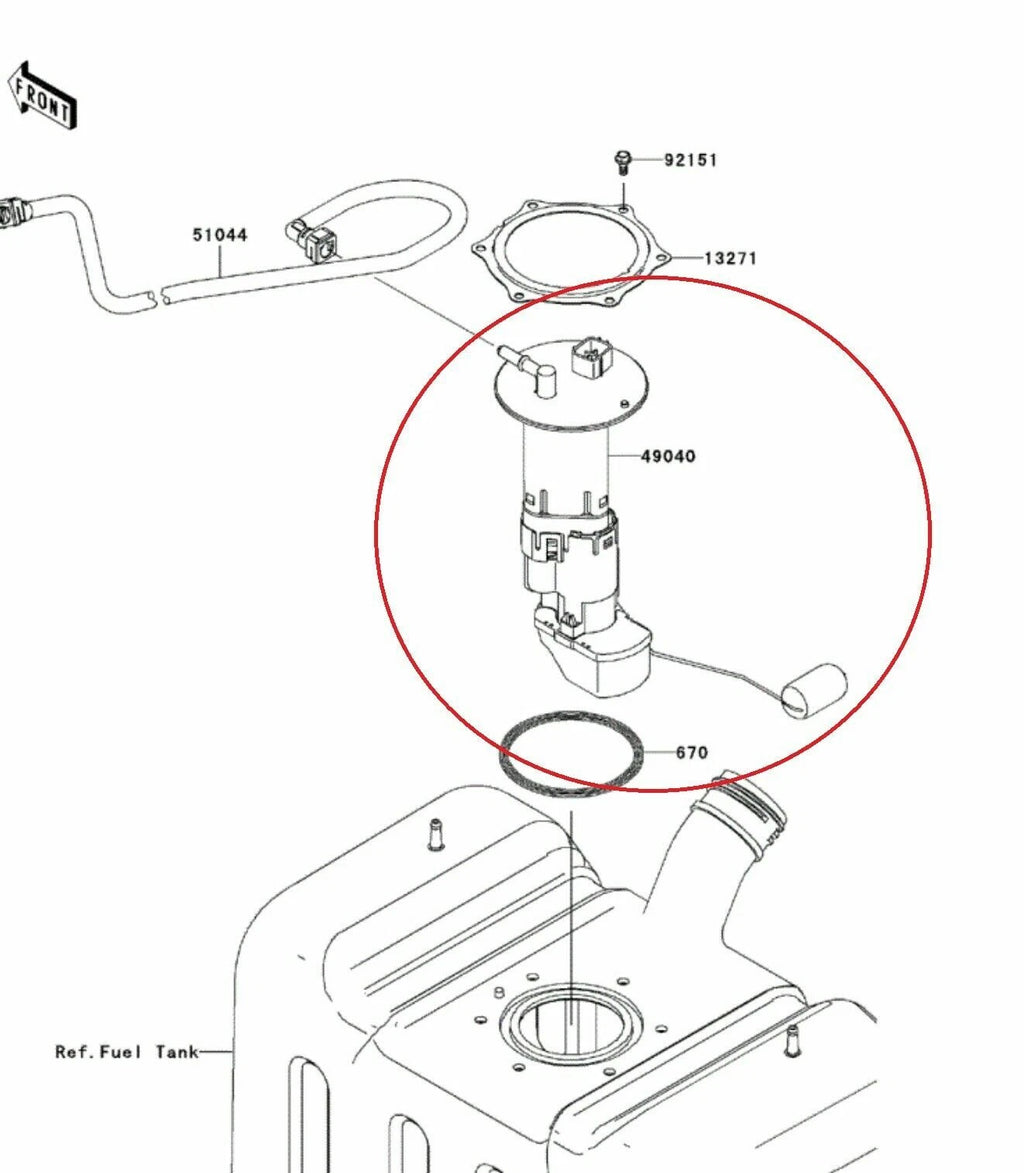 Fuel Pump for Kawasaki Teryx 750 (2009–2013)