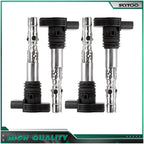 Set of 4 Ignition Coils for Audi A4 TT A6 Quattro Volkswagen Jetta Golf Passat Beetle