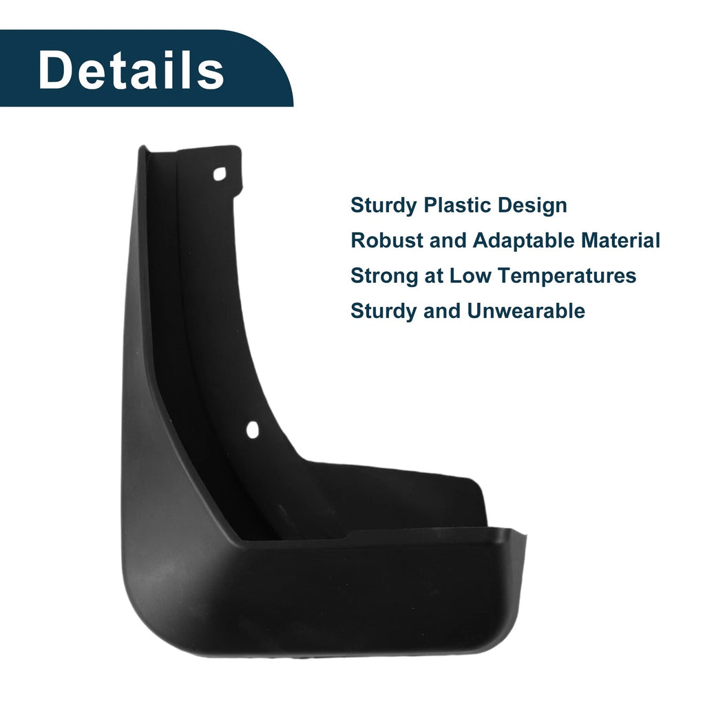 Set of 4 Mud Flaps Splash Guards for Volkswagen Touran L (2016–2019)