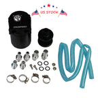 Oil Catch Can Tank Filter Kit for Universal Engine (Aluminum)