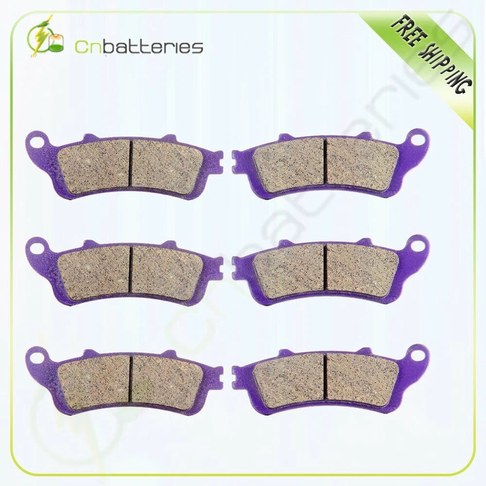Front and Rear Brake Pads for Honda VFR800 Interceptor (2002–2009) Carbon Fiber