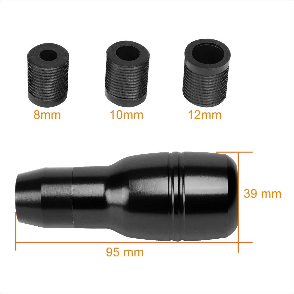 J2 Barrel Type Aluminum 6-Speed Manual Shift Knob for Universal Vehicles (2000–2023)