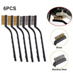 Brass Brushes Set of 4 for Polishing Metal and Rust Removal