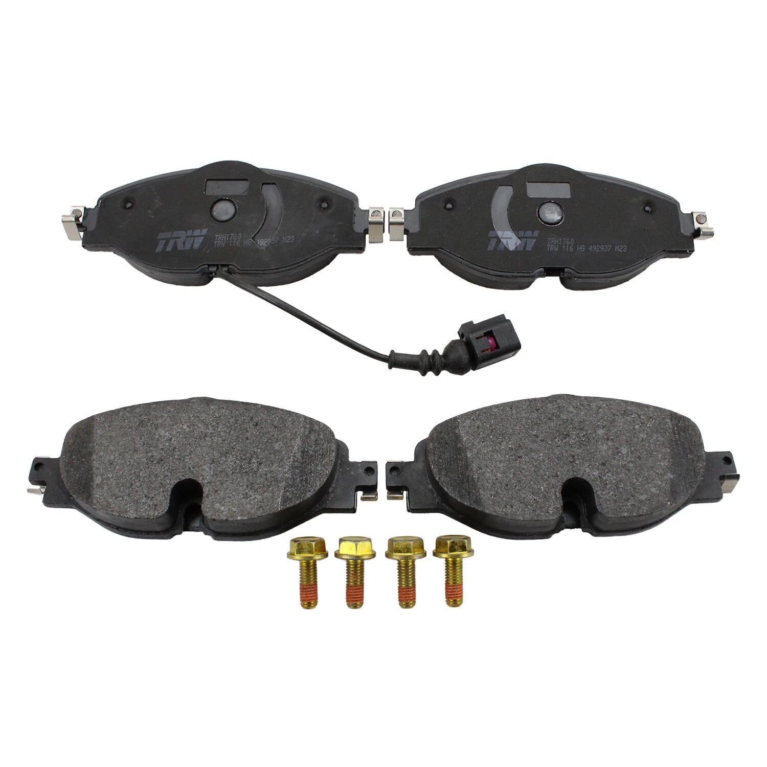 Set of 4 TRW Pro Rear Low Metallic Brake Pads for Audi A3 TT Quattro VW Golf GTI Jetta (2006–2013)