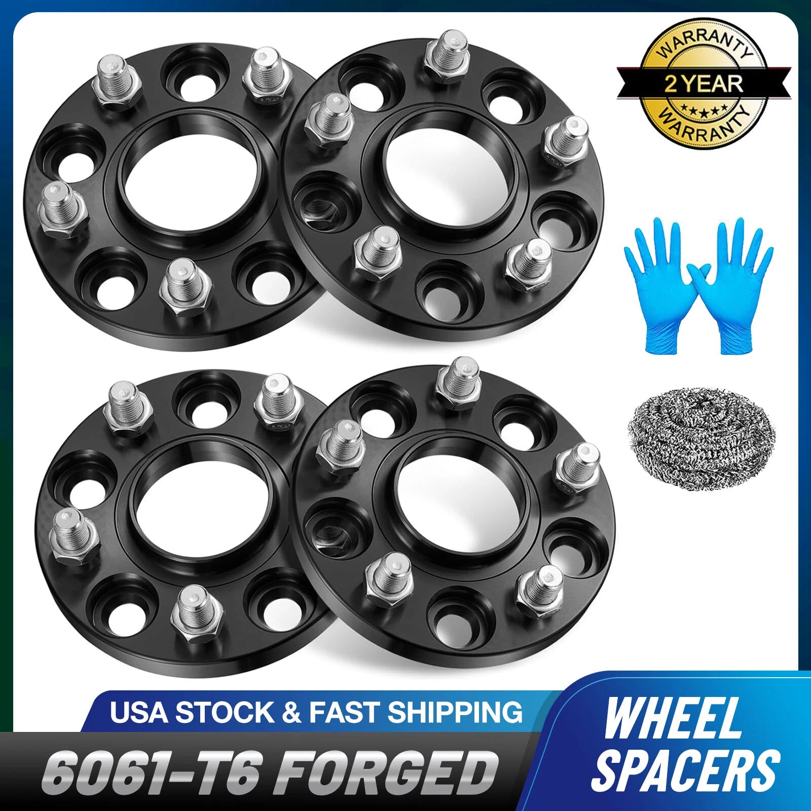 Set of 4 Hubcentric Wheel Spacers for Honda Acura (15MM, 5x114.3)