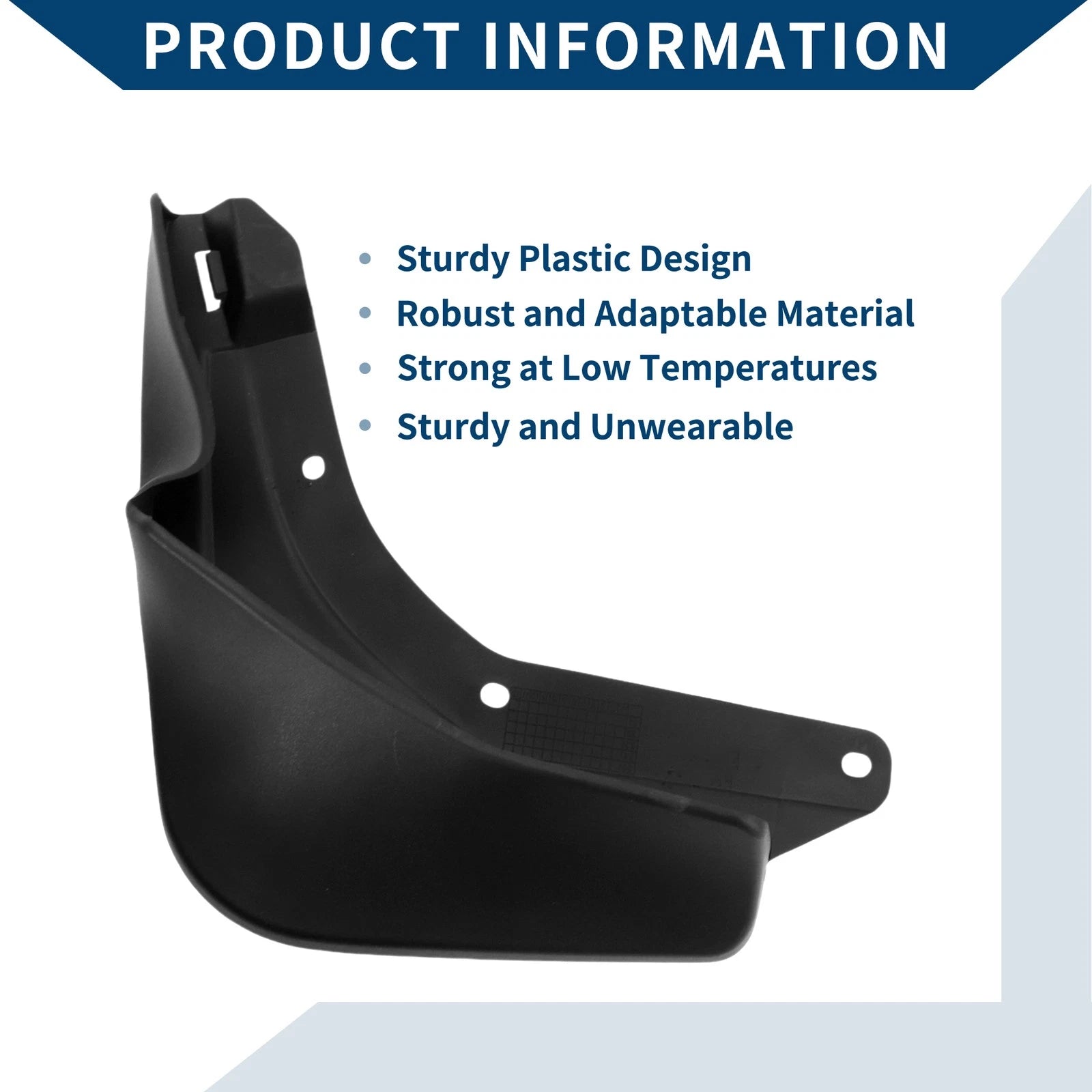 Set of 2 Mud Flaps Splash Guards for Mercedes-Benz EQC (2021–2023)