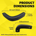 Set of 4 Mud Flap Guard Delete Covers for Silverado 1500 (2019–2025)