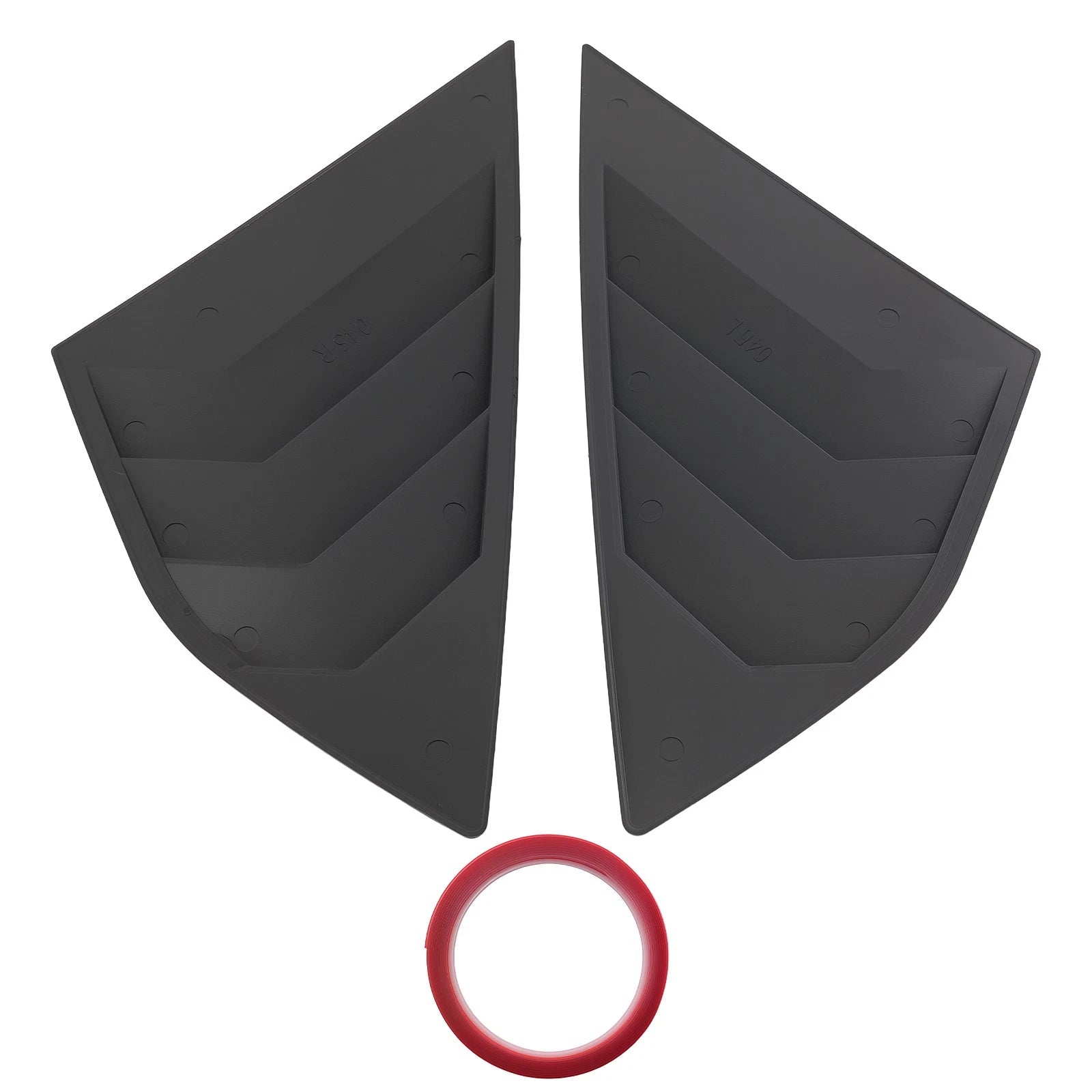 ABS Painted Louvers for Ford Focus MK3 Hatchback (2012–2018) Black
